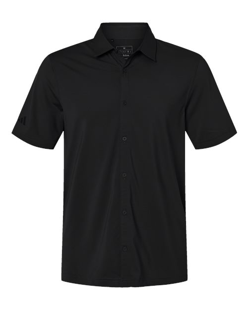 Adidas Men's Button Down Short Sleeve Shirt - A595