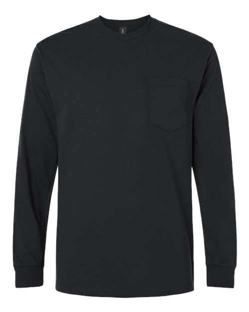 Gildan Unisex Ultra Cotton® Long-Sleeve Pocket T-Shirt - G241