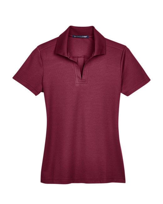 Devon & Jones CrownLux Performance® Ladies' Plaited Polo - DG20W