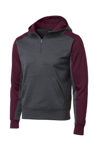 Sport-Tek® Men's Tech Fleece Colorblock 1/4-Zip Hoodie - ST249