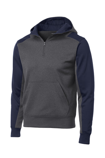 Sport-Tek® Men's Tech Fleece Colorblock 1/4-Zip Hoodie - ST249