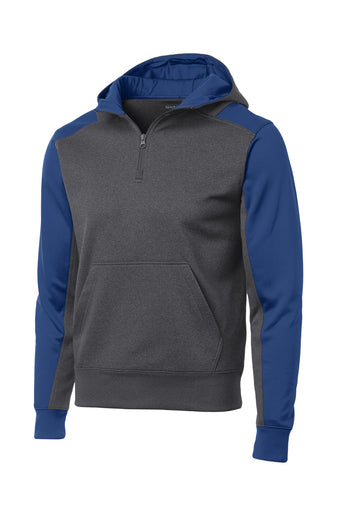 Sport-Tek® Men's Tech Fleece Colorblock 1/4-Zip Hoodie - ST249