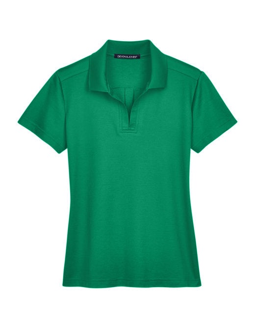 Devon & Jones CrownLux Performance® Ladies' Plaited Polo - DG20W