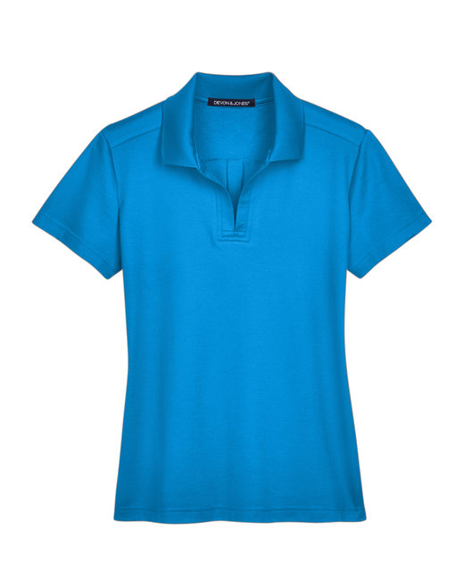 Devon & Jones CrownLux Performance® Ladies' Plaited Polo - DG20W
