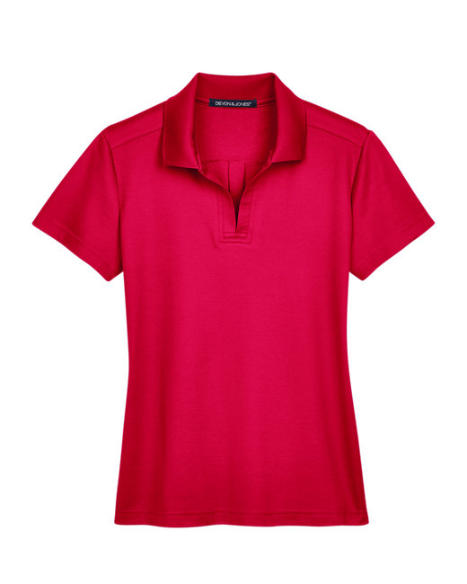 Devon & Jones CrownLux Performance® Ladies' Plaited Polo - DG20W