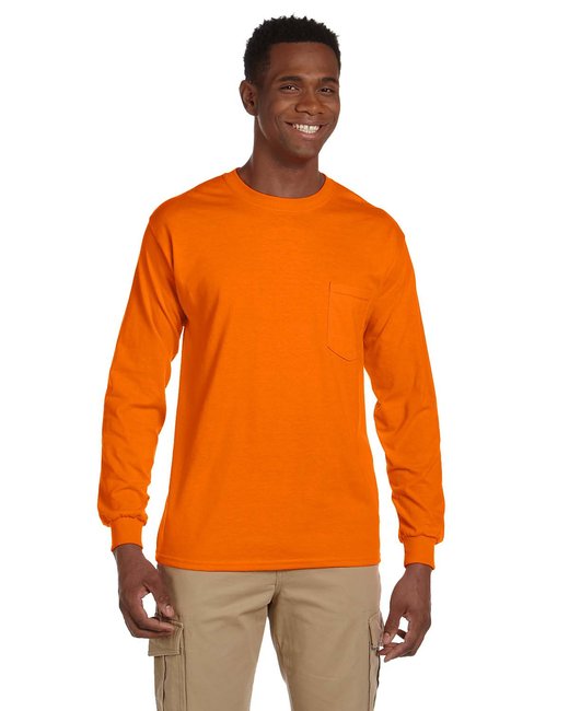Gildan Unisex Ultra Cotton® Long-Sleeve Pocket T-Shirt - G241