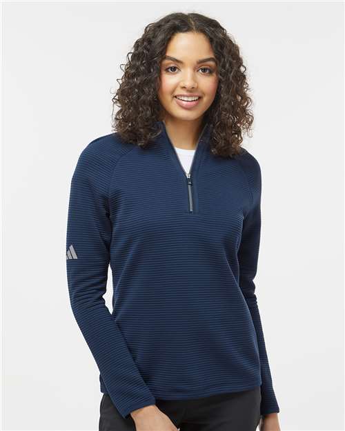 Adidas Ladies' Spacer Quarter-Zip Pullover - A589