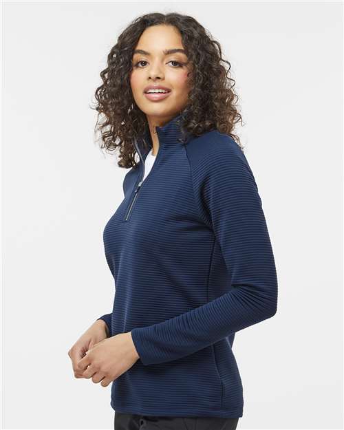 Adidas Ladies' Spacer Quarter-Zip Pullover - A589