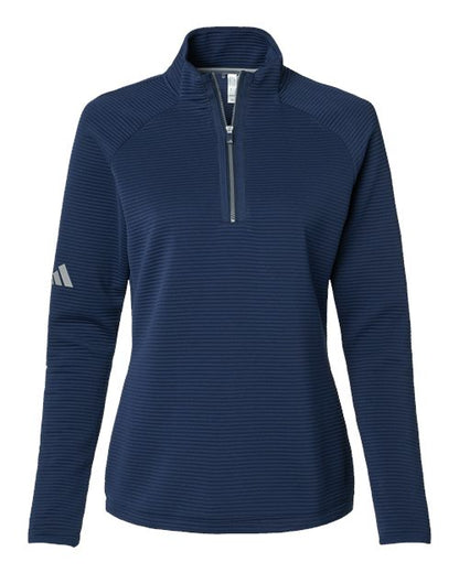 Adidas Ladies' Spacer Quarter-Zip Pullover - A589