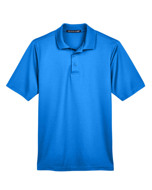 Devon & Jones CrownLux Performance® Men's Plaited Polo - DG20