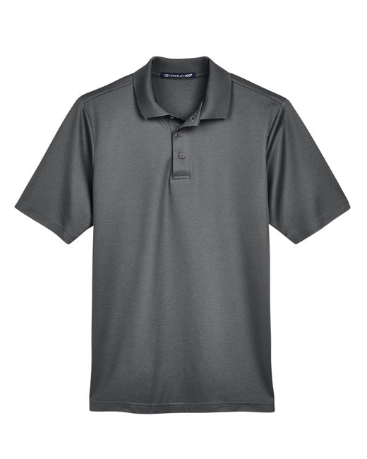 Devon & Jones CrownLux Performance® Men's Plaited Polo - DG20