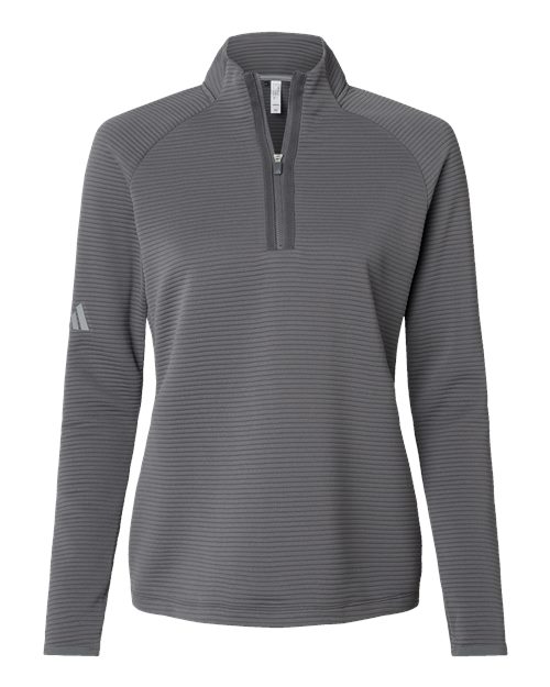 Adidas Ladies' Spacer Quarter-Zip Pullover - A589