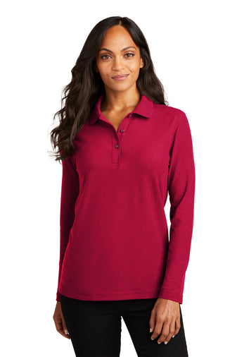 Port Authority® Ladies' Silk Touch™ Long Sleeve Polo - L500LS