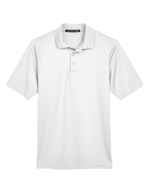 Devon & Jones CrownLux Performance® Men's Plaited Polo - DG20