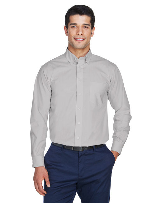 Devon & Jones Men's Crown Collection® Solid Broadcloth Woven Shirt - D620