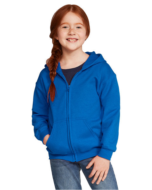 Gildan Youth Heavy Blend™ Full-Zip Hooded Sweatshirt - G186B